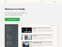 Tablet Screenshot of cloud.feedly.com
